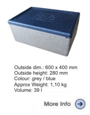 Thermobox Gastronorm 1/1 217mm blau-grau