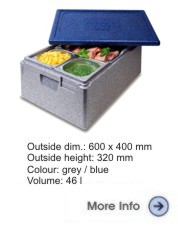 Thermobox Gastronorm 1/1 257mm blau-grau